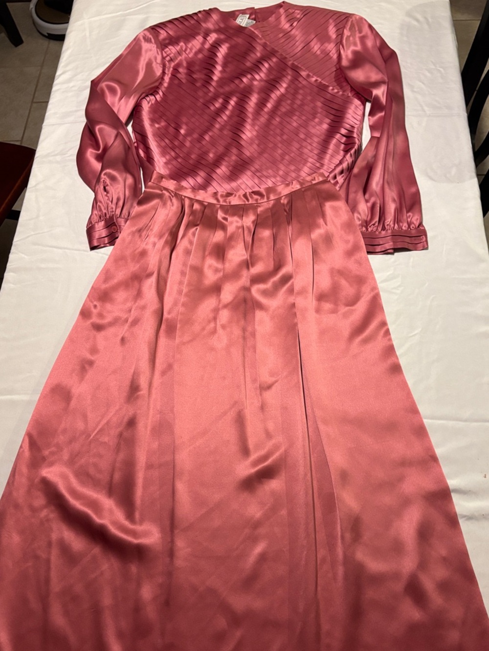 Vintage Carlisle 100% Silk Shirt and Skirt Set